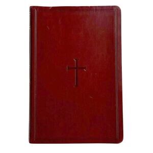 Holy Bible King James Version Gold Edges Jesus Words Red LG Print Reference 1998